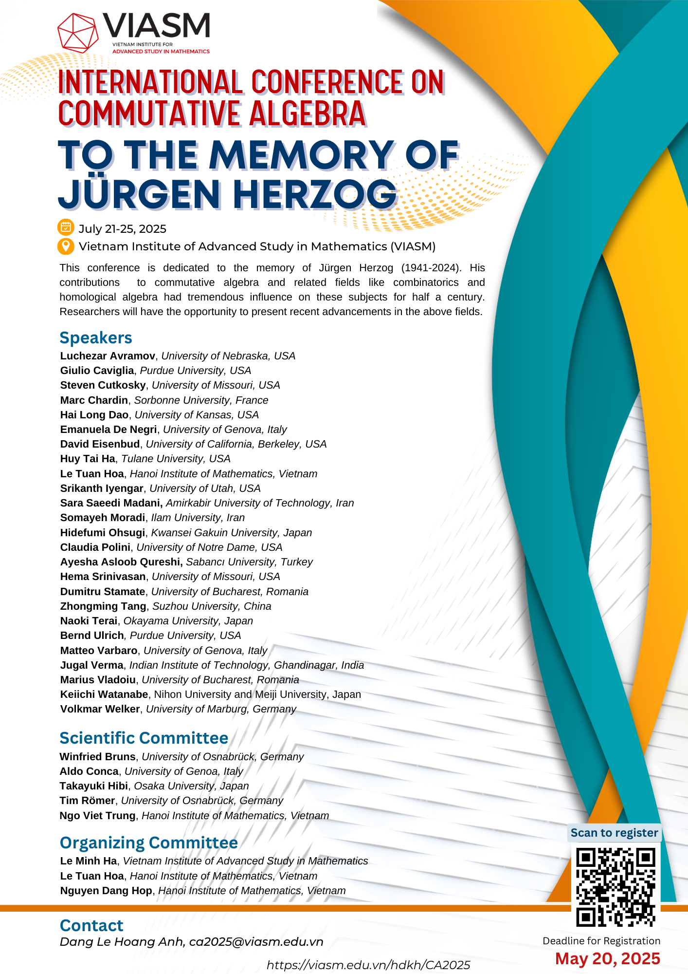 International conference on commutative algebra to the memory of Jürgen Herzog