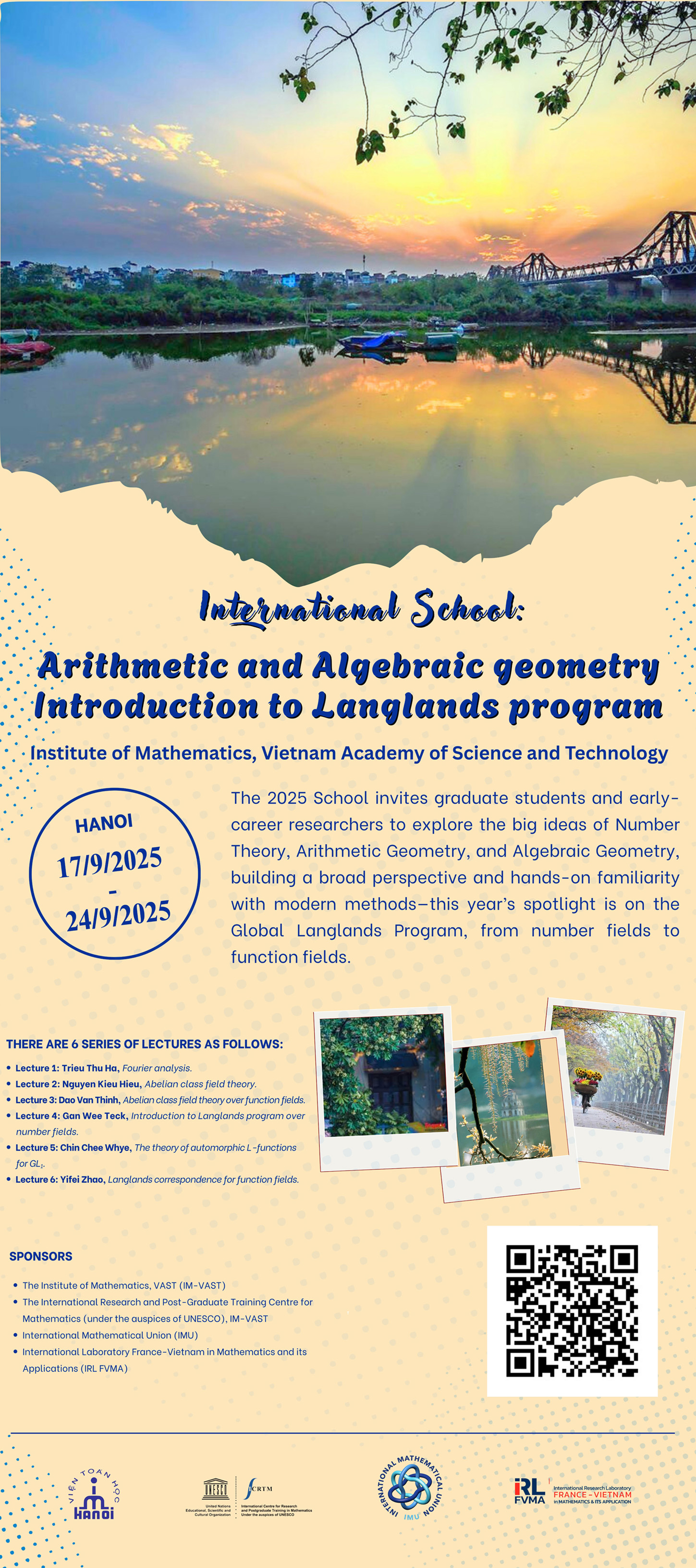 International School : Arithmetic and Algebraic geometry  Introduction to Langlands program